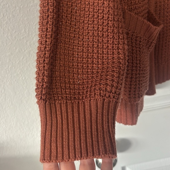 Maurices Rust Open Front Cardigan Sweater - Picture 5 of 6